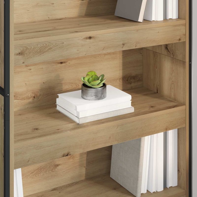 Casa si Gradina - Mobilier - Biblioteci si rafturi - Biblioteci - Dulap pentru carti 2 pcs Stejar artizanal 80 x 30 x 155 cm - Infinity.ro