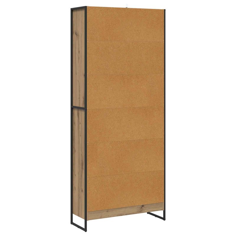 Casa si Gradina - Mobilier - Biblioteci si rafturi - Biblioteci - Dulap pentru carti 2 pcs Stejar artizanal 80 x 30 x 155 cm - Infinity.ro