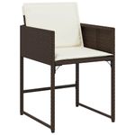Casa si Gradina - Gradina si terasa - Mobilier exterior - Scaune si sezlonguri gradina - Set de masa pentru gradina 9 pcs Maro poliratan - Infinity.ro