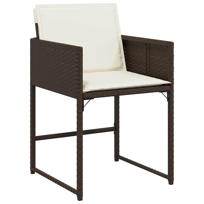 Casa si Gradina - Gradina si terasa - Mobilier exterior - Scaune si sezlonguri gradina - Set de masa pentru gradina 9 pcs Maro poliratan - Infinity.ro