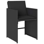 Casa si Gradina - Gradina si terasa - Mobilier exterior - Scaune si sezlonguri gradina - Set de masa pentru gradina 9 pcs Negru poliratan - Infinity.ro