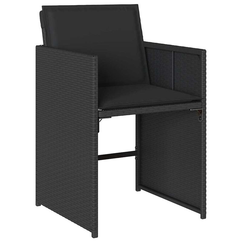 Casa si Gradina - Gradina si terasa - Mobilier exterior - Scaune si sezlonguri gradina - Set de masa pentru gradina 9 pcs Negru poliratan - Infinity.ro