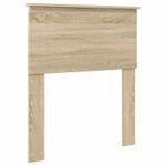 Casa si Gradina - Mobilier - Paturi si accesorii - Paturi - Cadru de pat Sonoma si argintiu 75 x 190 cm Lemn compozit - Infinity.ro