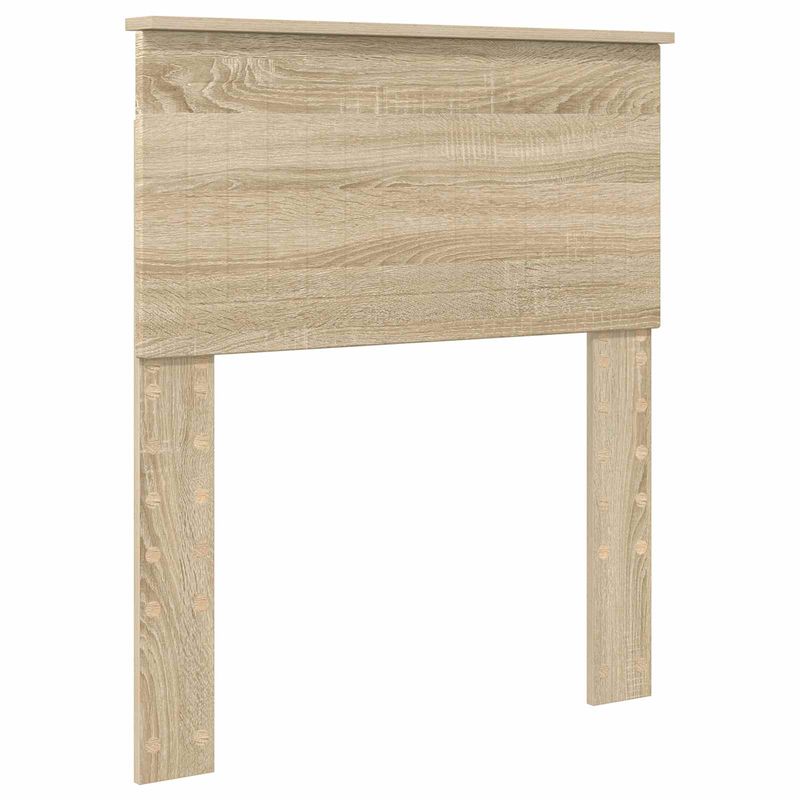 Casa si Gradina - Mobilier - Paturi si accesorii - Paturi - Cadru de pat Sonoma si argintiu 75 x 190 cm Lemn compozit - Infinity.ro