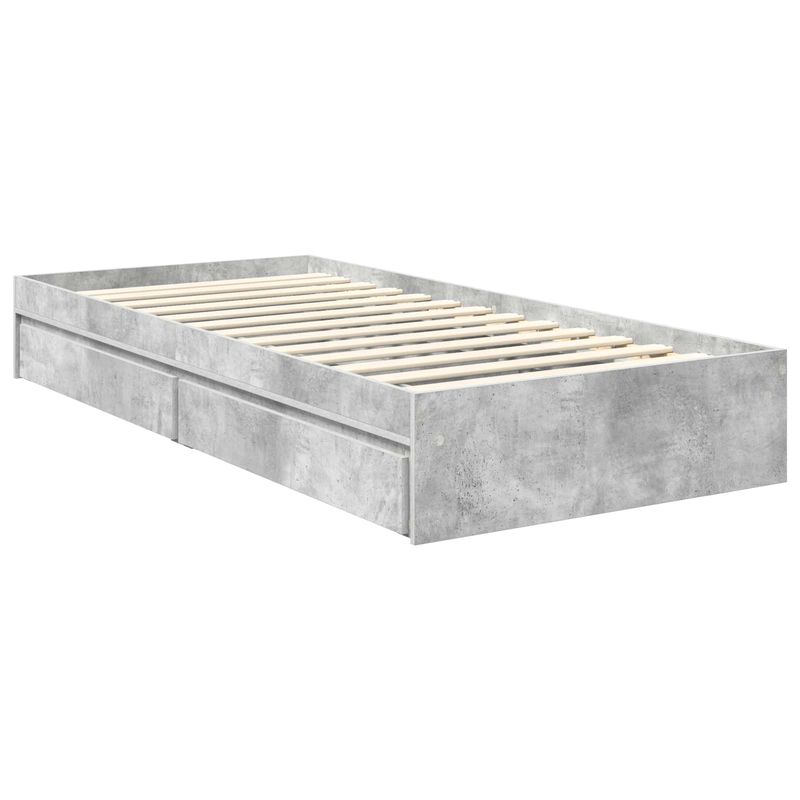 Casa si Gradina - Mobilier - Paturi si accesorii - Paturi - Pat cu storage Stejar Sonoma 90 x 190 cm Lemn compozit - Infinity.ro