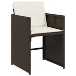 Casa si Gradina - Gradina si terasa - Mobilier exterior - Scaune si sezlonguri gradina - Set de masa pentru gradina 9 pcs Maro poliratan - Infinity.ro