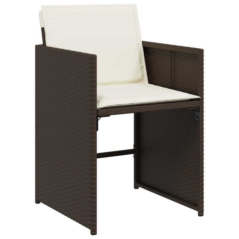 Casa si Gradina - Gradina si terasa - Mobilier exterior - Scaune si sezlonguri gradina - Set de masa pentru gradina 9 pcs Maro poliratan - Infinity.ro