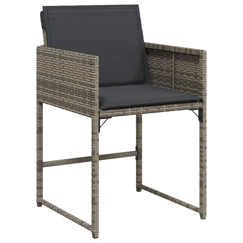 Casa si Gradina - Gradina si terasa - Mobilier exterior - Scaune si sezlonguri gradina - Set de masa pentru gradina 9 pcs Gri poliratan - Infinity.ro