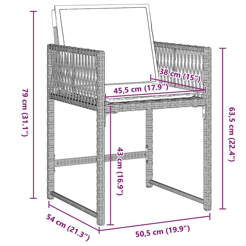 Casa si Gradina - Gradina si terasa - Mobilier exterior - Scaune si sezlonguri gradina - Set de masa pentru gradina 9 pcs Gri deschis poliratan - Infinity.ro