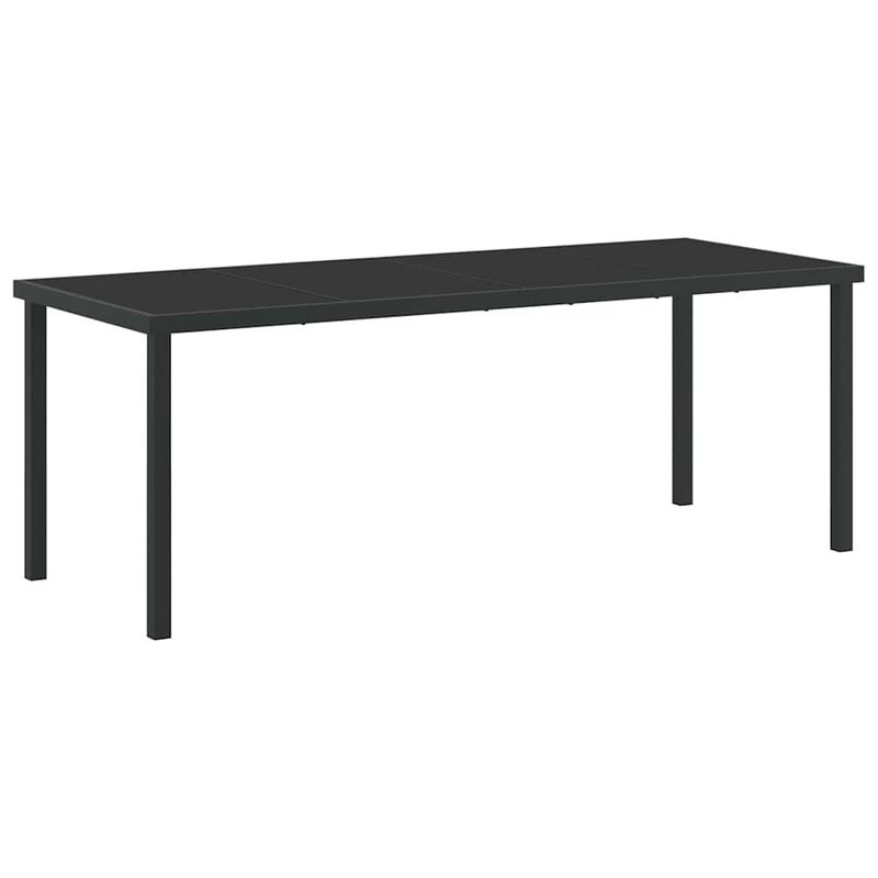 Casa si Gradina - Gradina si terasa - Mobilier exterior - Scaune si sezlonguri gradina - Set de masa pentru gradina 9 pcs Negru poliratan - Infinity.ro