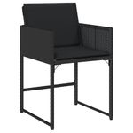 Casa si Gradina - Gradina si terasa - Mobilier exterior - Scaune si sezlonguri gradina - Set de masa pentru gradina 9 pcs Negru poliratan - Infinity.ro