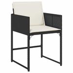 Casa si Gradina - Gradina si terasa - Mobilier exterior - Scaune si sezlonguri gradina - Set de masa pentru gradina 9 pcs Negru poliratan - Infinity.ro