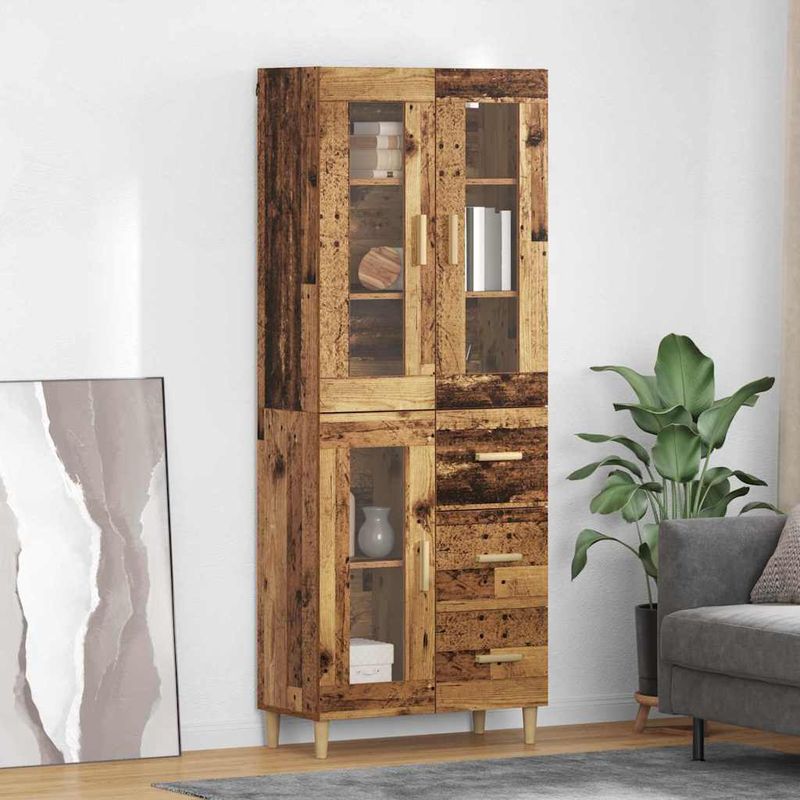 Casa si Gradina - Mobilier - Comode si corpuri - Corpuri bucatarie - Bufet cu sertar Lemn Vechi 69,5 x 34 x 180 cm Lemn compozit - Infinity.ro