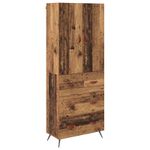 Casa si Gradina - Mobilier - Comode si corpuri - Corpuri bucatarie - Bufet Pe perete Lemn Vechi 69,5 x 34 x 180 cm Lemn compozit - Infinity.ro