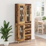 Casa si Gradina - Mobilier - Comode si corpuri - Corpuri bucatarie - Bufet cu sertar Lemn Vechi 69,5 x 34 x 180 cm Lemn compozit - Infinity.ro