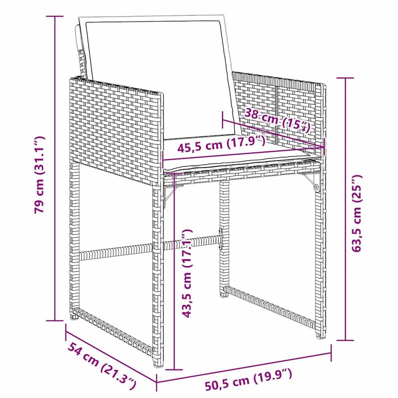 Casa si Gradina - Gradina si terasa - Mobilier exterior - Scaune si sezlonguri gradina - Set de masa pentru gradina 9 pcs Negru poliratan - Infinity.ro