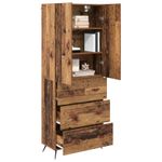 Casa si Gradina - Mobilier - Comode si corpuri - Corpuri bucatarie - Bufet Pe perete Lemn Vechi 69,5 x 34 x 180 cm Lemn compozit - Infinity.ro