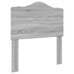 Casa si Gradina - Mobilier - Paturi si accesorii - Paturi - Cadru de pat cu headboard Gri Sonoma 75 x 190 cm Lemn compozit - Infinity.ro