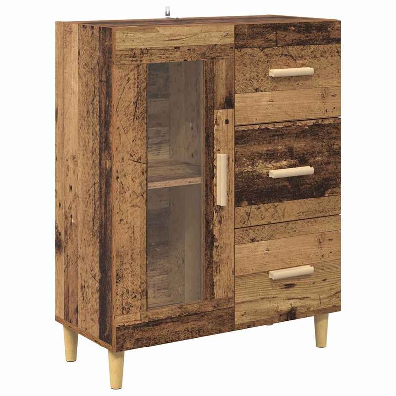 Casa si Gradina - Mobilier - Comode si corpuri - Corpuri bucatarie - Bufet cu sertar Lemn Vechi 69,5 x 34 x 180 cm Lemn compozit - Infinity.ro