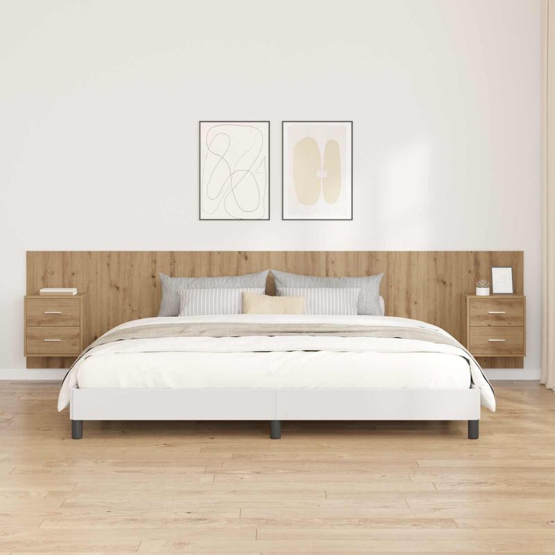 Casa si Gradina - Mobilier - Paturi si accesorii - Accesorii paturi - Tablie de pat cu LED, gri deschis, 80x5x118/128 cm, catifea - Infinity.ro