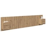 Casa si Gradina - Mobilier - Paturi si accesorii - Accesorii paturi - Tablie de pat cu LED, gri deschis, 80x5x118/128 cm, catifea - Infinity.ro