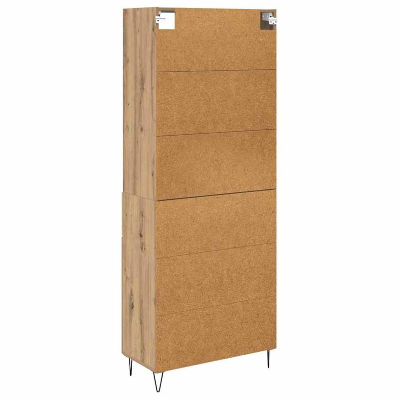 Casa si Gradina - Mobilier - Comode si corpuri - Corpuri bucatarie - Bufet Stejar Artizanal 69,5 x 32,5 x 180 cm Lemn compozit - Infinity.ro
