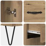 Casa si Gradina - Mobilier - Comode si corpuri - Corpuri bucatarie - Bufet Stejar Artizanal 69,5 x 32,5 x 180 cm Lemn compozit - Infinity.ro