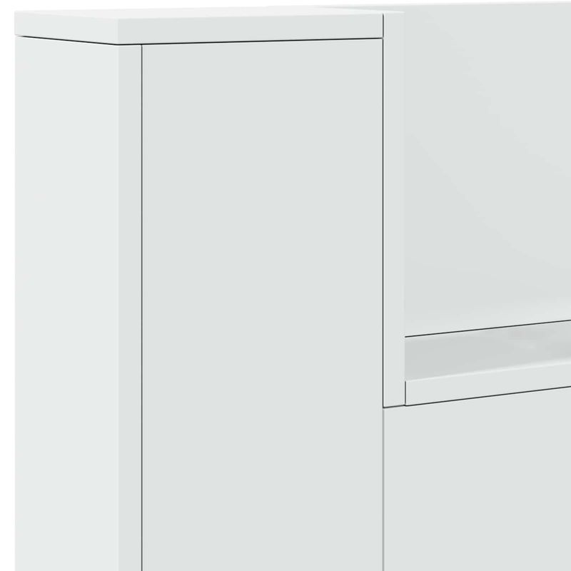 Casa si Gradina - Mobilier - Paturi si accesorii - Accesorii paturi - Tablie de depozitare cu raft Stejar sonoma 100 cm Lemn compozit - Infinity.ro