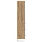 Casa si Gradina - Mobilier - Comode si corpuri - Comode - Bufet 2 pcs Stejar Artizanal Lemn Stratificat si Sticla - Infinity.ro