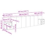 Casa si Gradina - Mobilier - Paturi si accesorii - Accesorii paturi - Tablie de pat cu LED, gri deschis, 80x5x118/128 cm, catifea - Infinity.ro