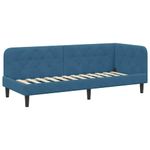 Casa si Gradina - Mobilier - Paturi si accesorii - Paturi - Cadru de pat coltar cu saltea albastru 80 x 200 cm Catifea - Infinity.ro