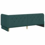 Casa si Gradina - Mobilier - Paturi si accesorii - Paturi - Cadru de pat coltar cu saltea Verde inchis 80 x 200 cm tesatura - Infinity.ro