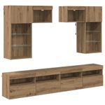 Casa si Gradina - Mobilier - Comode si corpuri - Comode - Unitati pentru Pereti de TV 6 pcs Lemn Vechi 100 x 30 x 40 cm - Infinity.ro