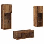 Casa si Gradina - Mobilier - Comode si corpuri - Comode - Dulapuri pentru TV 4 pcs Stejar Artizanal 40 x 30 x 30 cm - Infinity.ro