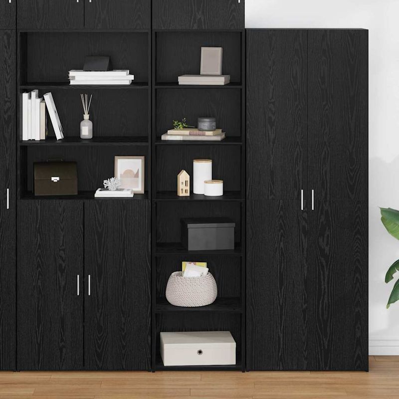 Casa si Gradina - Mobilier - Comode si corpuri - Comode - Dulap Stejar Negru 50 x 41 x 185 cm Lemn compozit - Infinity.ro