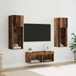 Casa si Gradina - Mobilier - Comode si corpuri - Comode - Dulapuri pentru TV 4 pcs Stejar Artizanal 40 x 30 x 30 cm - Infinity.ro