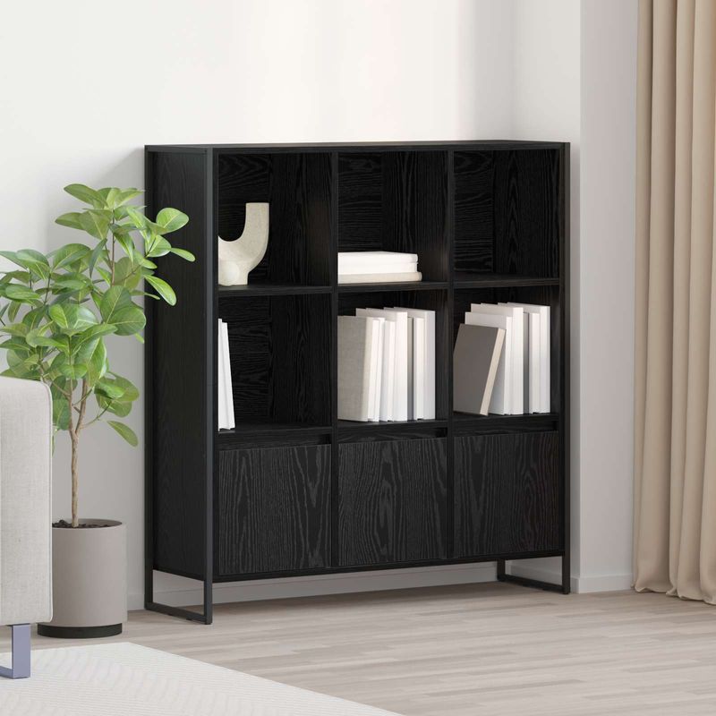 Casa si Gradina - Mobilier - Biblioteci si rafturi - Biblioteci - Dulap pentru carti 2 pcs Stejar Negru 99,5 x 30 x 108,5 cm - Infinity.ro