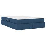 Casa si Gradina - Mobilier - Paturi si accesorii - Paturi - Pat cu saltea si spatiu de depozitare albastru 140 x 190 cm - Infinity.ro