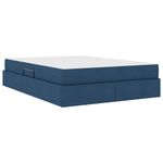 Casa si Gradina - Mobilier - Paturi si accesorii - Paturi - Pat cu saltea si spatiu de depozitare albastru 140 x 190 cm - Infinity.ro