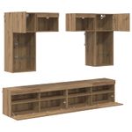 Casa si Gradina - Mobilier - Comode si corpuri - Comode - Unitati pentru Pereti de TV 6 pcs Lemn Vechi 100 x 30 x 40 cm - Infinity.ro