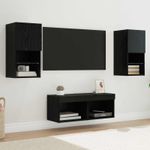 Casa si Gradina - Mobilier - Comode si corpuri - Comode - Dulapuri pentru TV 4 pcs Stejar Negru 30,5 x 30 x 60 cm - Infinity.ro