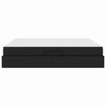 Casa si Gradina - Mobilier - Paturi si accesorii - Paturi - Pat cu saltea si spatiu de depozitare Negru 160 x 200 cm - Infinity.ro