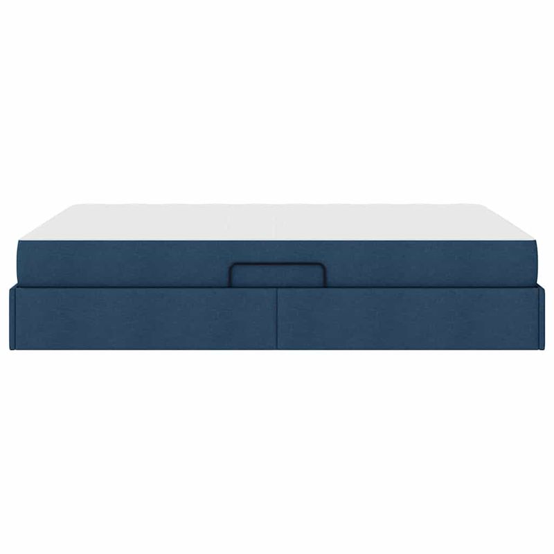 Casa si Gradina - Mobilier - Paturi si accesorii - Paturi - Pat cu saltea si spatiu de depozitare albastru 140 x 190 cm - Infinity.ro