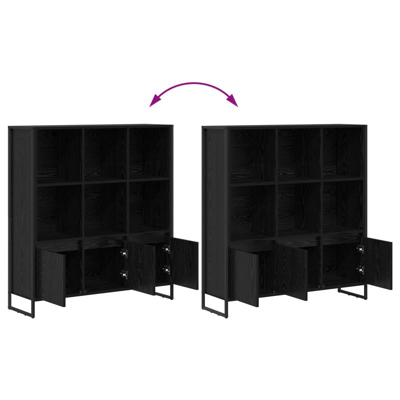 Casa si Gradina - Mobilier - Biblioteci si rafturi - Biblioteci - Dulap pentru carti 2 pcs Stejar Negru 99,5 x 30 x 108,5 cm - Infinity.ro