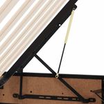 Casa si Gradina - Mobilier - Paturi si accesorii - Paturi - Pat cu saltea si spatiu de depozitare Negru 160 x 200 cm - Infinity.ro