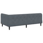 Casa si Gradina - Mobilier - Paturi si accesorii - Paturi - Cadru de pat coltar cu saltea Gri inchis 90 x 190 cm Catifea - Infinity.ro