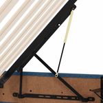 Casa si Gradina - Mobilier - Paturi si accesorii - Paturi - Pat cu saltea si spatiu de depozitare albastru 140 x 190 cm - Infinity.ro