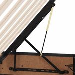 Casa si Gradina - Mobilier - Paturi si accesorii - Paturi - Pat cu saltea si spatiu de depozitare Negru 140 x 190 cm - Infinity.ro