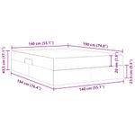 Casa si Gradina - Mobilier - Paturi si accesorii - Paturi - Pat cu saltea si spatiu de depozitare albastru 140 x 190 cm - Infinity.ro