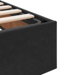 Casa si Gradina - Mobilier - Paturi si accesorii - Paturi - Pat cu saltea si spatiu de depozitare Negru 120 x 190 cm - Infinity.ro